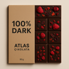 %100 Şekersiz Bean to Bar Dark Çikolata Kurutulmuş Meyveli