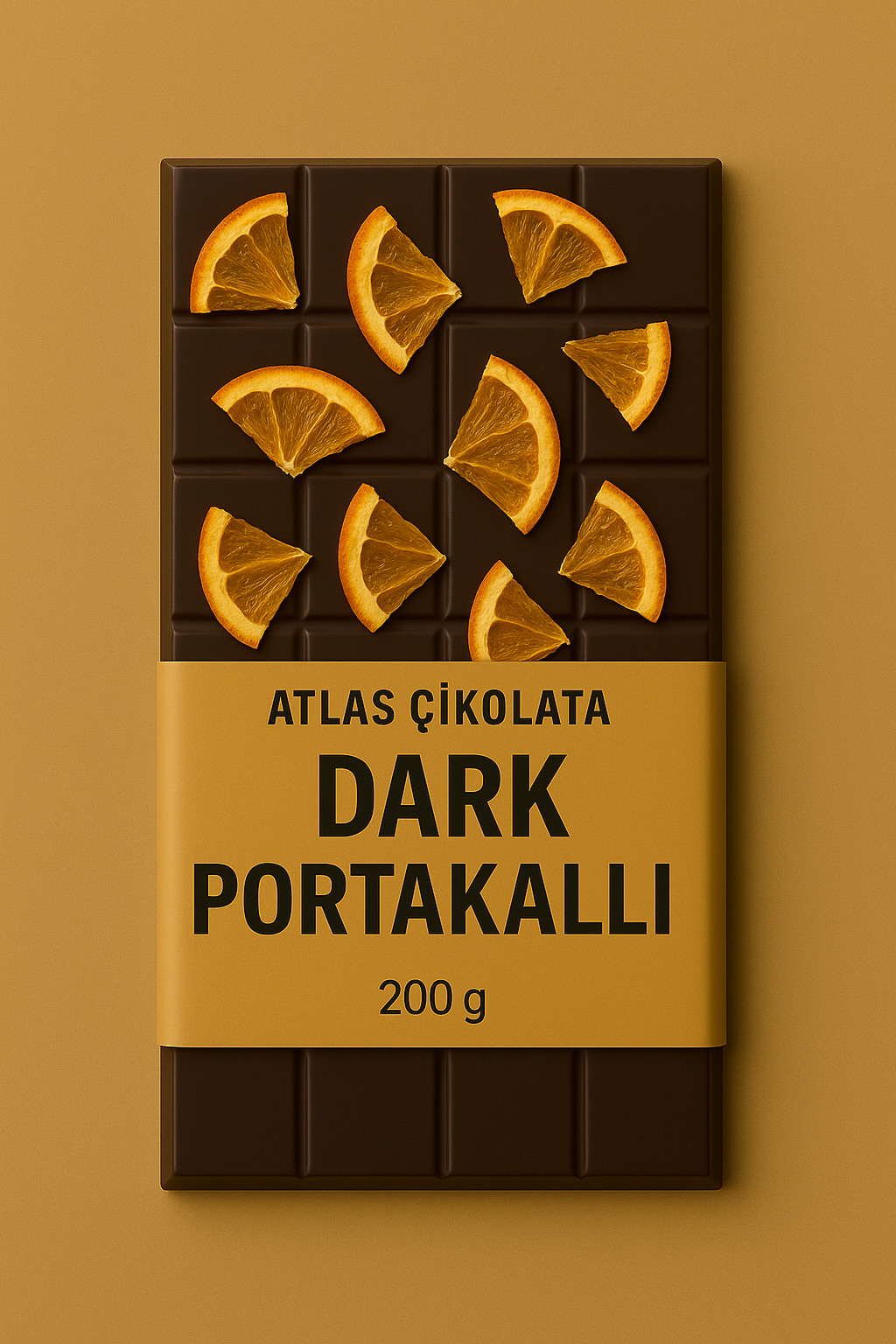 Dark Portakallı Çikolata 200 Gram