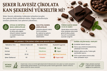 Şeker İlavesiz Çikolata Kan Şekerini Yükseltir mi?