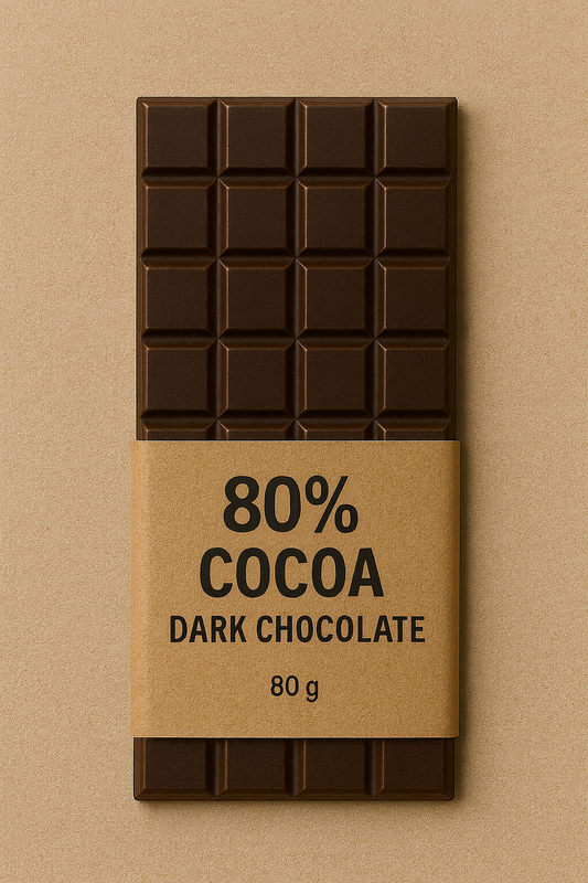 %80 Dark Bean to Bar Çikolata Şekersiz