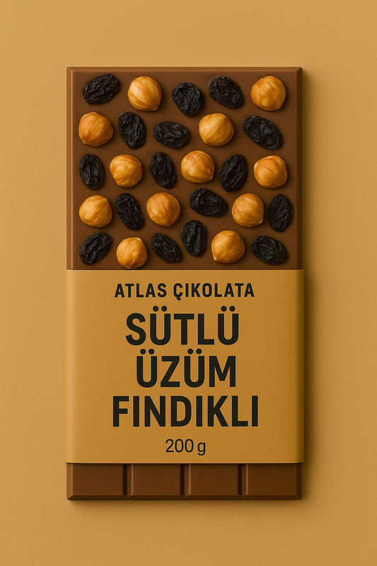 Sütlü Üzüm Fındıklı 200 Gr Çikolata