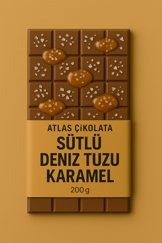 Sütlü Deniz Tuzu Karamel Çikolata 200 Gram