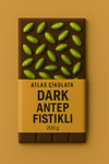 Dark Antep Fıstıklı Çikolata 200 Gram