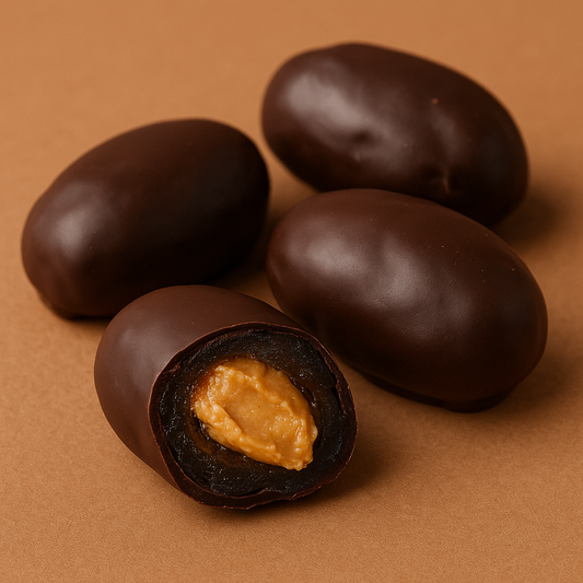 Çikolata Kaplamalı Yer Fıstığı Ezmeli Hurma